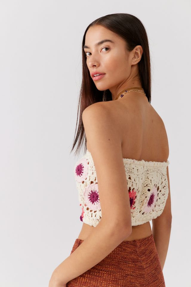 Urban Renewal Remade Crochet Blanket Tube Top #2