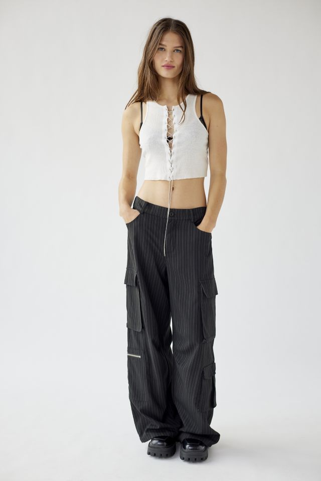 Wide-leg Cargo Pants