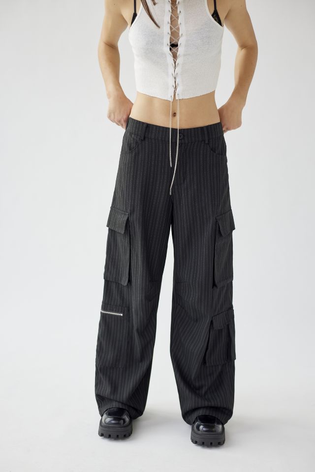 UO Alexandra Printed Wide-Leg Cargo Pant #4