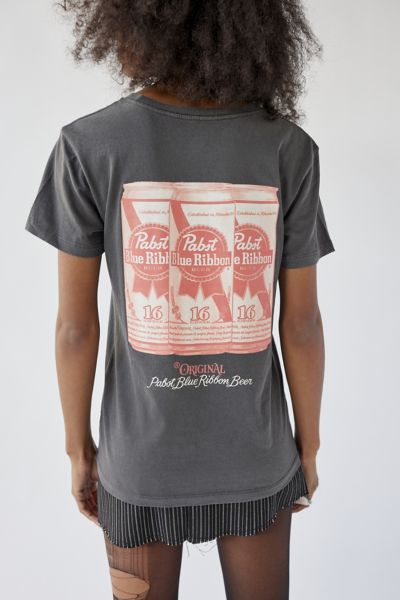 Urban Outfitters Pabst Blue Ribbon Beer Graphic Tee In Black