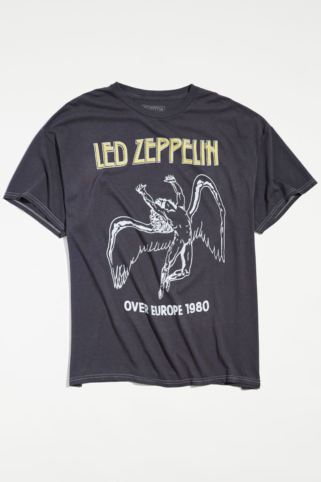 Led Zeppelin Over Europe 1980 Tee Urban Outfitters