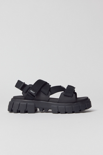 Palladium Revolt Sandal Mono – Schwarz, Größe 35.5 EU – Leichte Sommersandale Mit Leinen-Einsatz