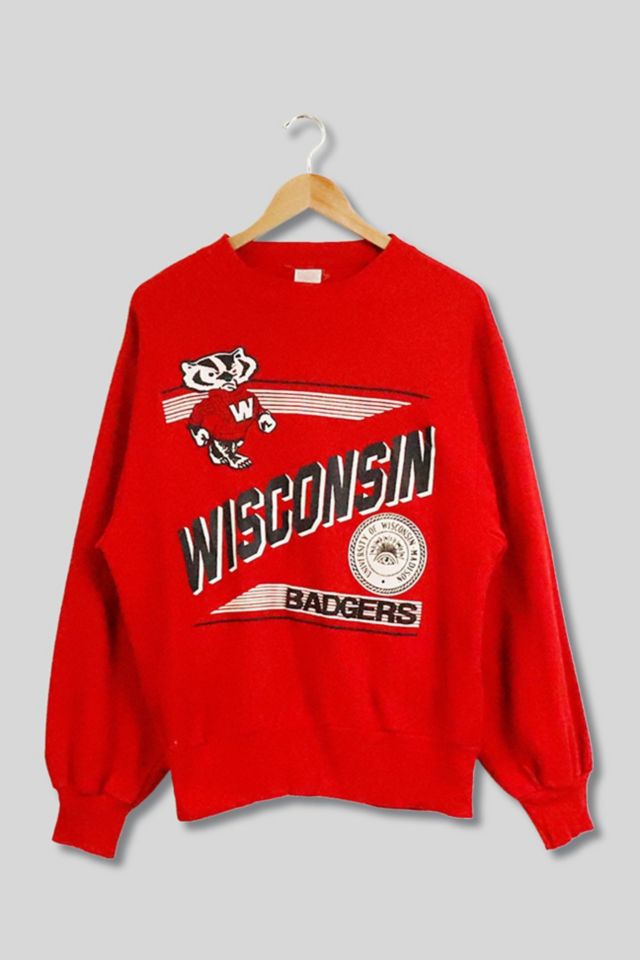 Wisconsin badger crew neck hot sale sweatshirts