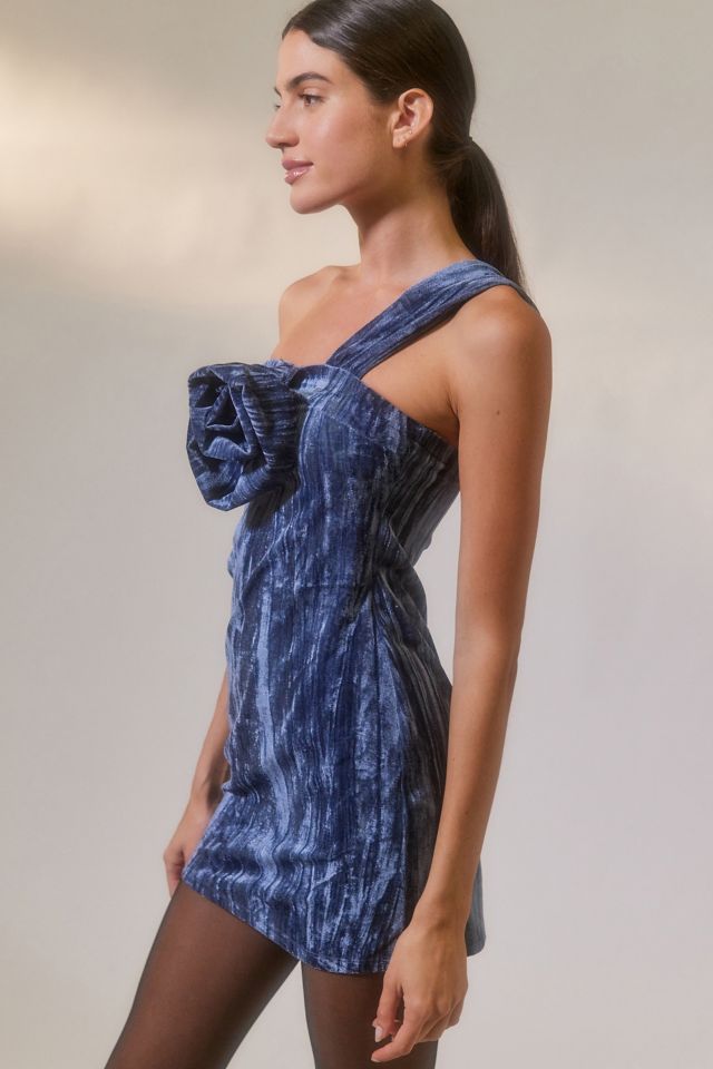 Mini robe en velours à rosettes Dahlia UO #4