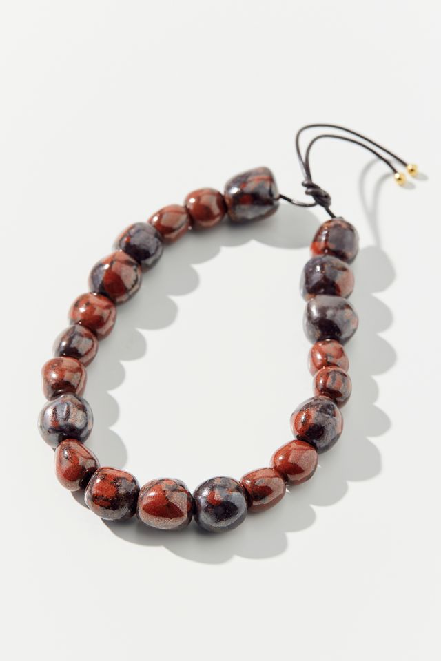 Levens Jewelry Beaded Cord Necklace Urban Outfitters