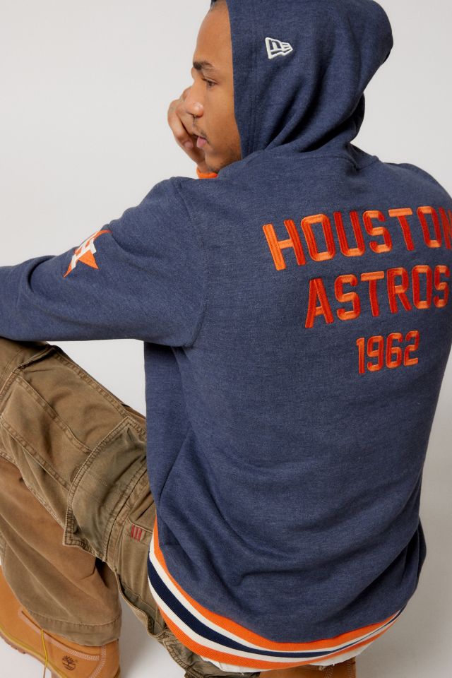 Houston Astros Hoodie Sweatshirt Men's Medium Blue Pullover