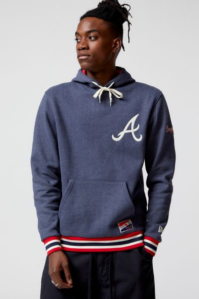 Men's Nike Navy Atlanta Braves Heavyweight Long Sleeve T-Shirt