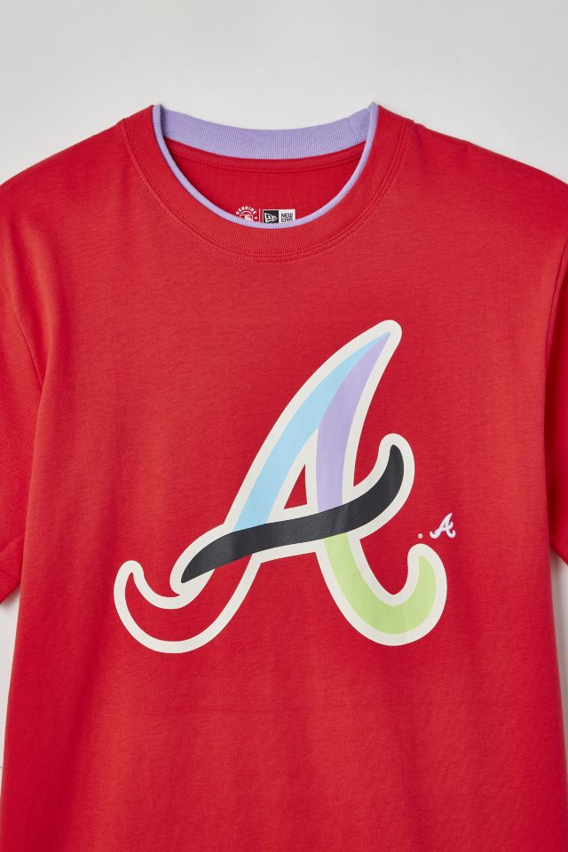 New Era Atlanta Braves Colorpack Pinkblock Tee #2