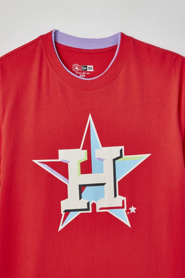 New Era Houston Astros MLB Colorpack Pinkblock Tee #2