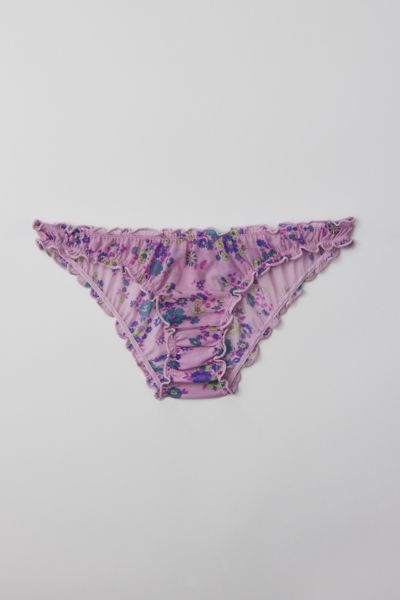 Out From Under Mesh Cheeky Undie In Pink Garden Ditzy