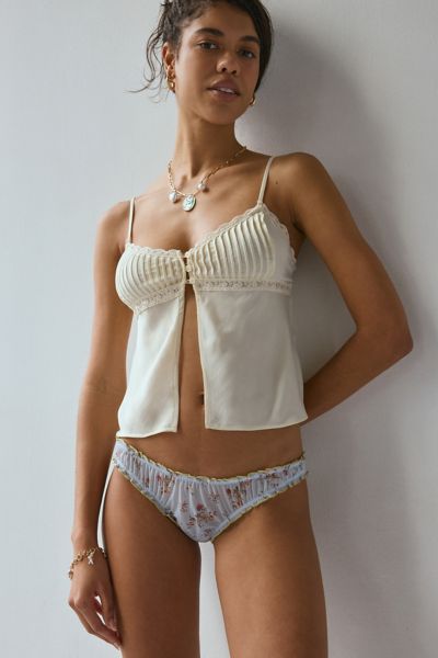 Out From Under Mesh Cheeky Undie In Ditsy Rose, Women's At Urban Outfitters