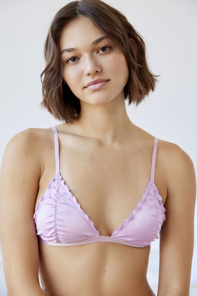 Out From Under Miranda Tease Satin Triangle Bralette  Urban Outfitters  Japan - Clothing, Music, Home & Accessories