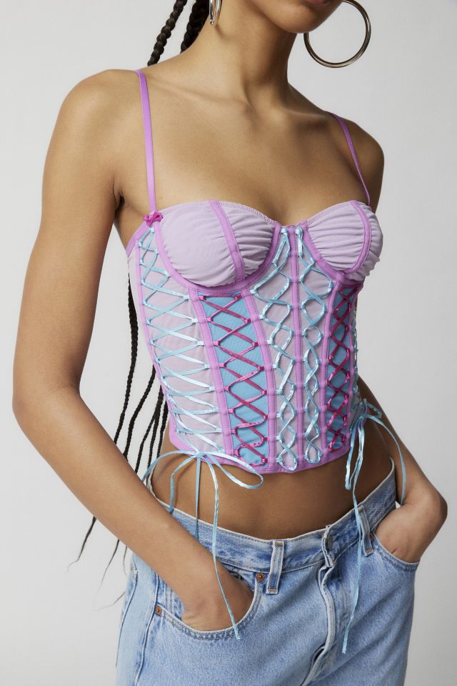Urban Outfitters Corset Top Purple Size M - $42 - From Jess