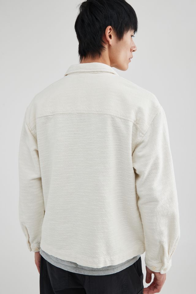 Textured Cotton Shirt Jacket