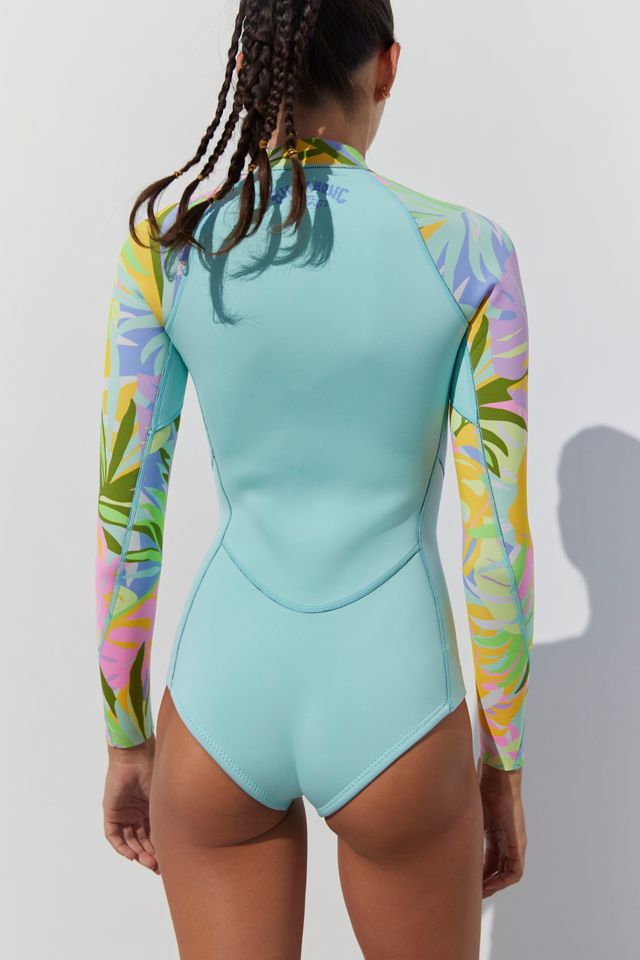 Salty and sea swim ワンピース水着【Luna】 Daisy柄♡ Billabong Salty Dayz Rash Guard One-Piece Swimsuit | Urban Outfitters