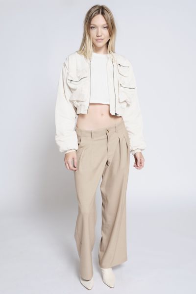 Cropped Hooded Bomber - Ready-to-Wear 1AB92V