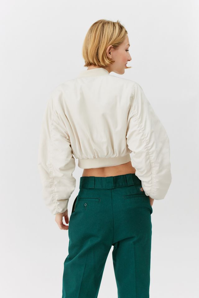 UO Jodie Cropped Bomber Jacket #2