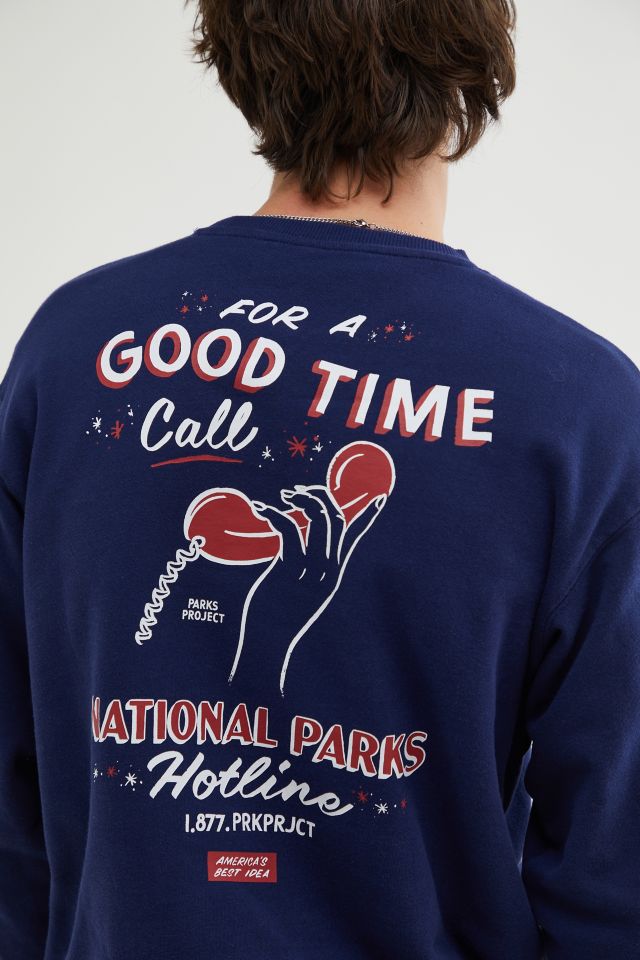 Parks Project UO Exclusive Good Time Call Crew Neck Sweatshirt