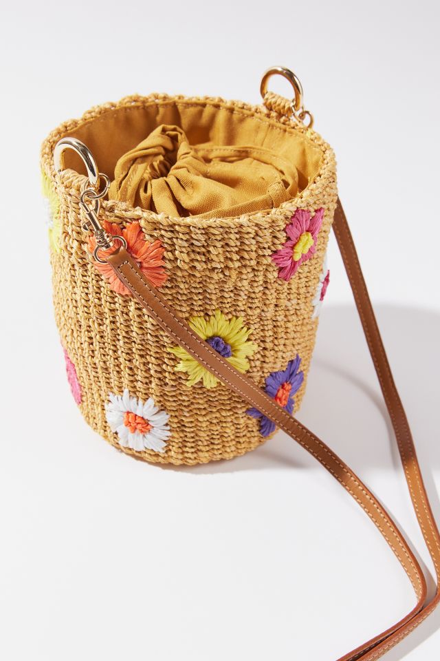 Serpui Michelle Flower Wicker Bag #4