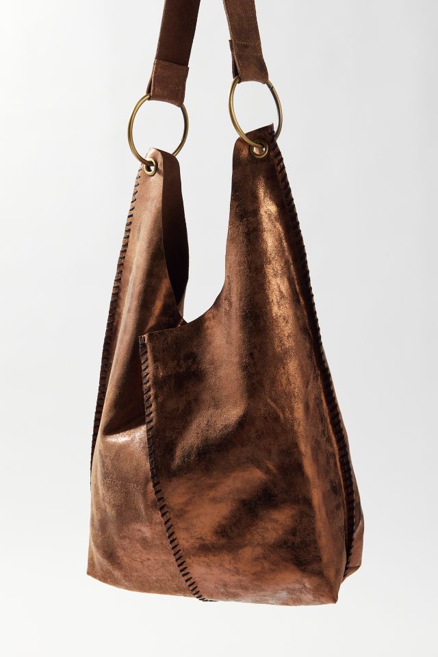 Faux Suede Hobo – Très Chic Boutique