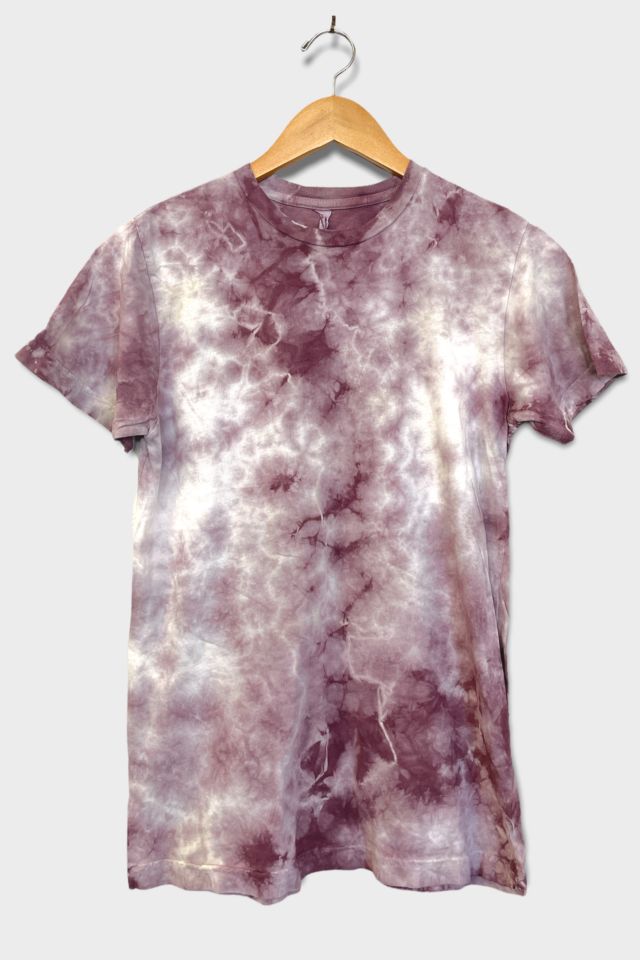 Secondhand Mauve Tie Dye Tee Shirt | Urban Outfitters