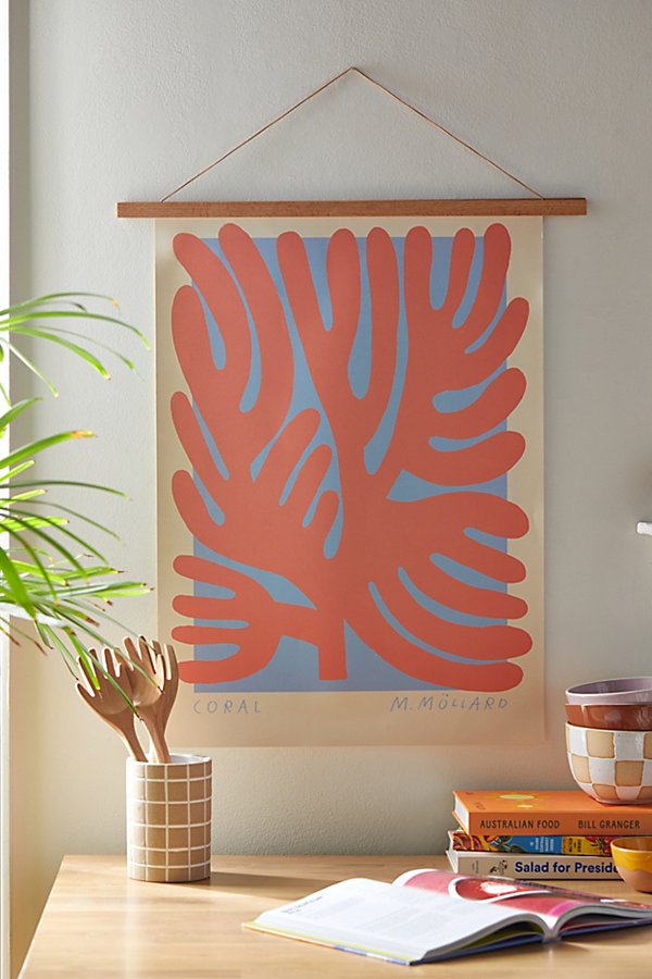 Pstr Studio Madelen Coral Art Print At Urban Outfitters