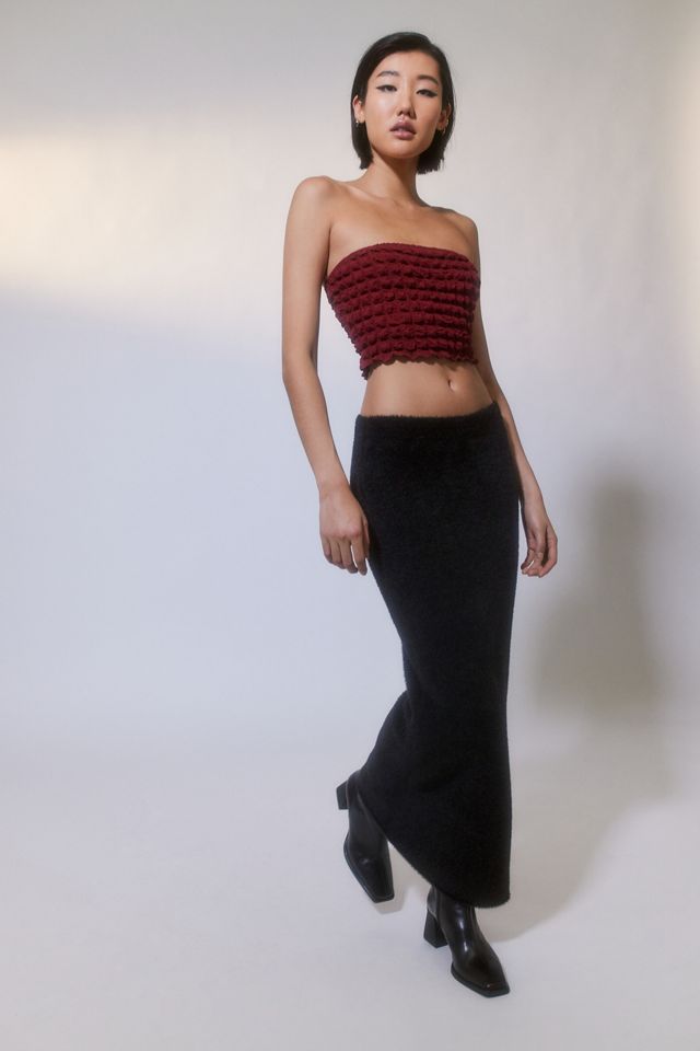 UO Lulu Fuzzy Tube Skirt #4
