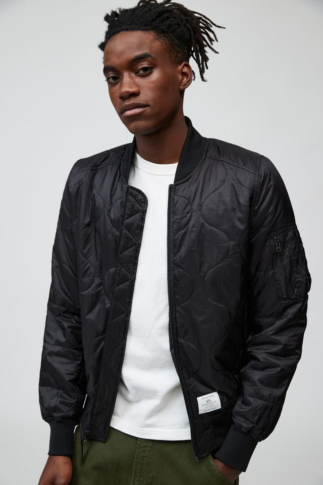 Quilted flight jacket best sale