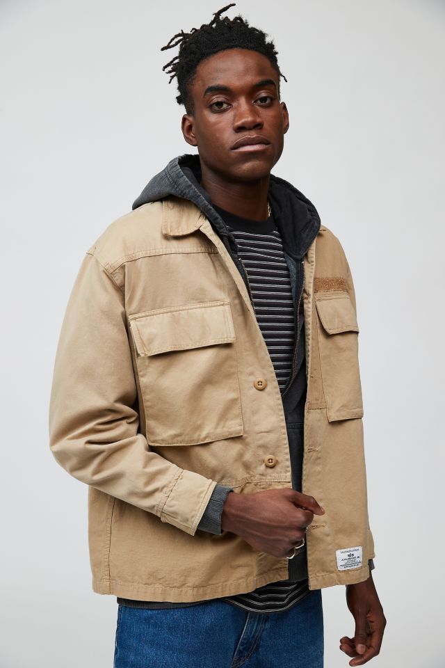 Alpha Industries Mixed Media Shirt Jacket | Urban Outfitters