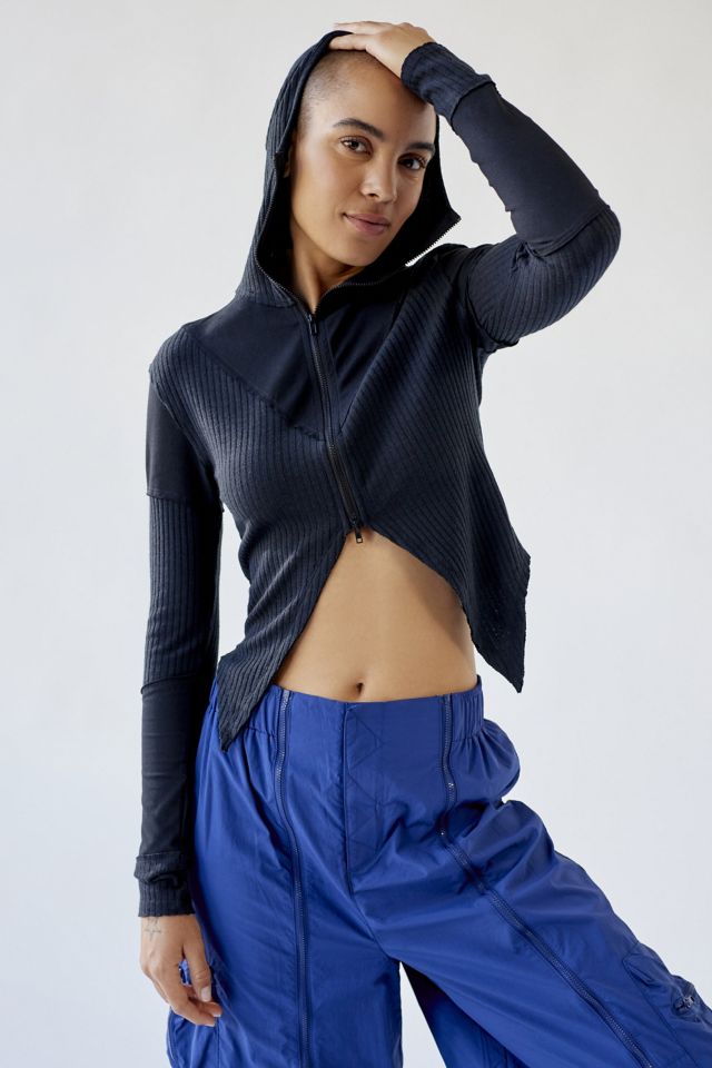 BDG Imani Hooded Split Hem Top #2