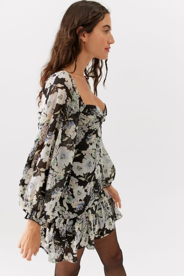 Love Story Floral Cut Out Dress