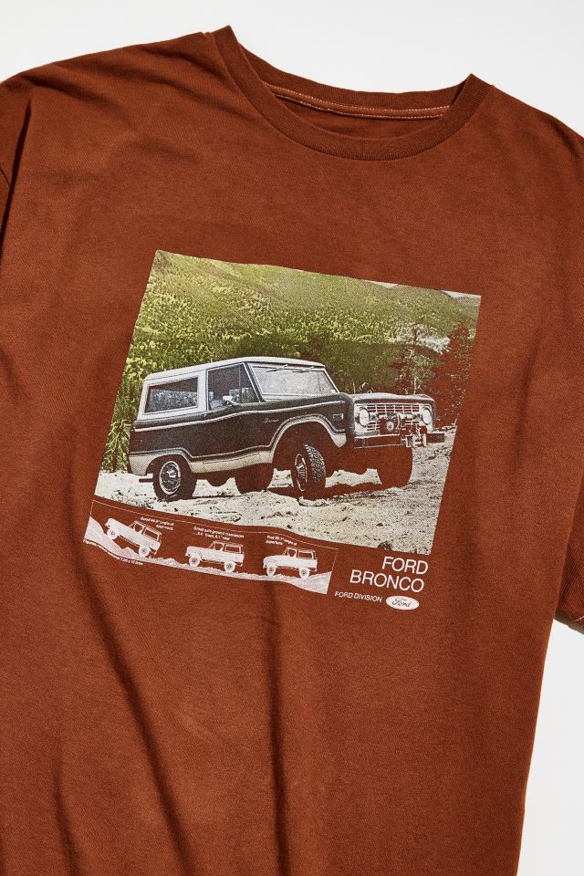 Ford Bronco Ad Tee in Brown, Men's at Urban Outfitters