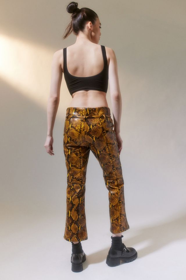 Pantalon UO Leah en Similicuir Imprimé Serpent #2