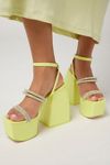 MILA PLATFORM 5 CM IN OYSTER GREY NYLON WITH EMBROIDERED LOGO