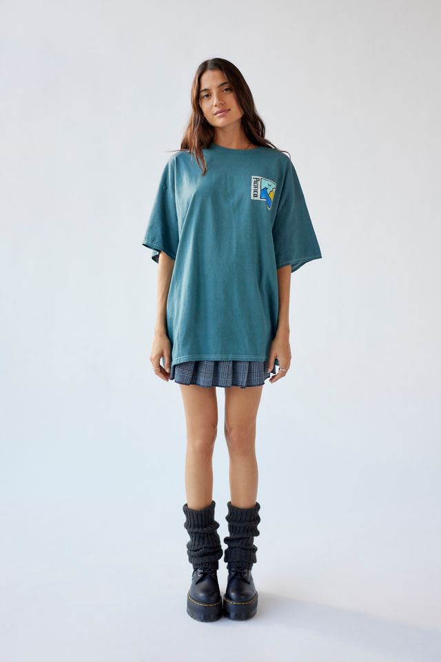 beer t shirt dress Pabst Blue Ribbon Beer Graphic Tee / T shirt Dress - Light Blue