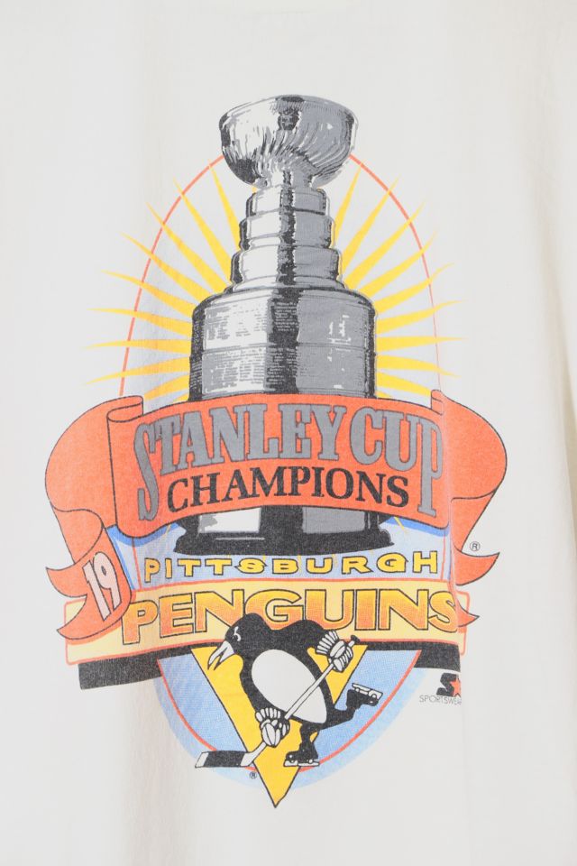 90s Pittsburgh Penguins NHL 1991 Stanley Cup Champions T-Shirt –  cedarvintageshop
