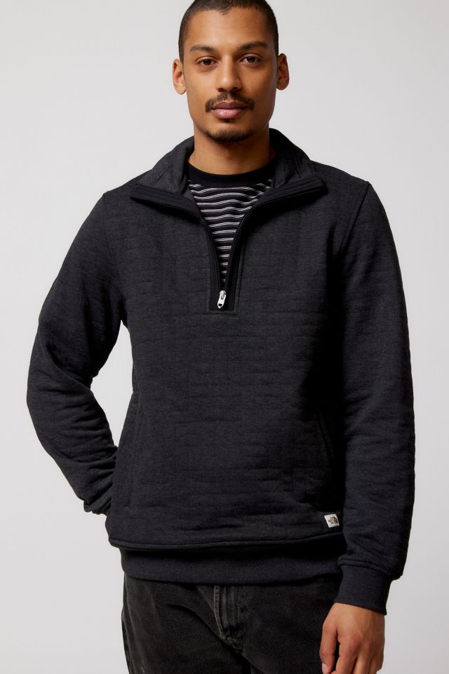 The North Face Peaks Quilted Quarter Zip Sweatshirt | Urban Outfitters