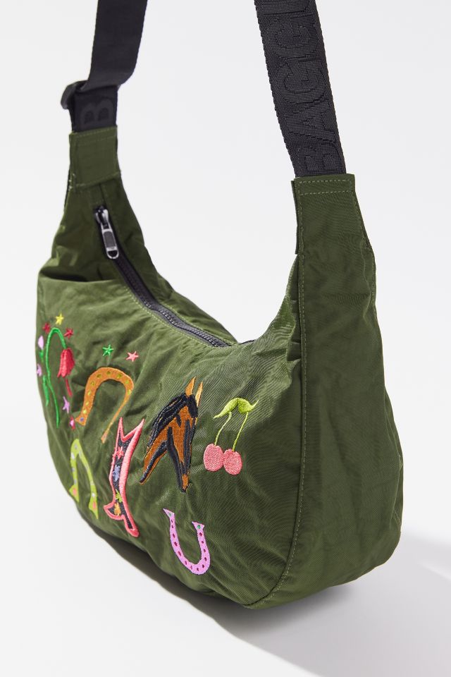 BAGGU X Jessica Williams Embroidered Medium Crescent Bag #1