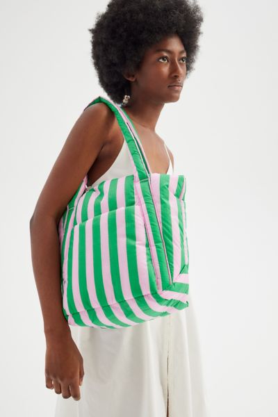 Duck Bag : Green Awning Stripe - Baggu