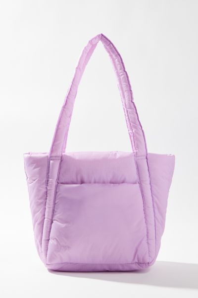 Baggu Puffy Mini Tote Bag In Dusty Lilac
