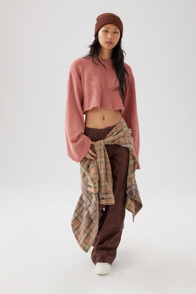 Urban Renewal Remnants Cozy Drippy Sleeve Crew Neck Sweater #3