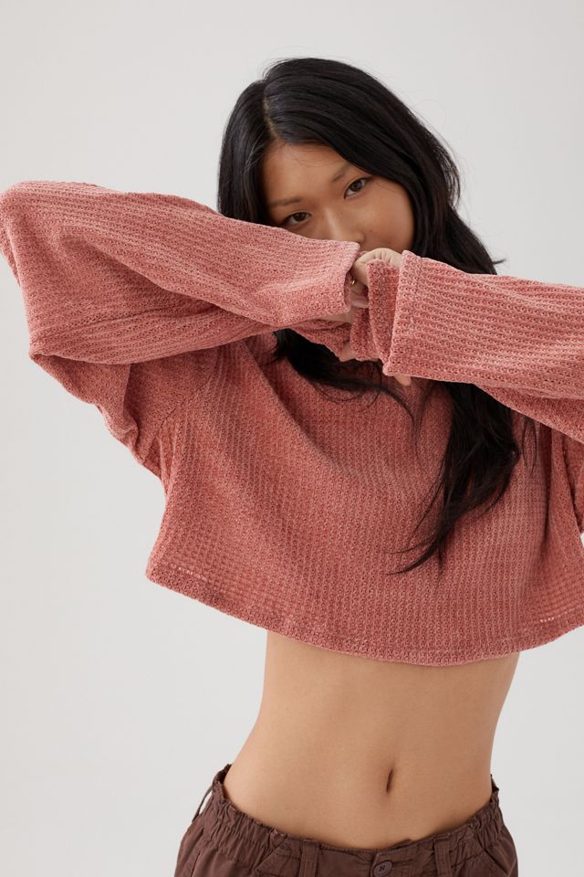 Urban Renewal Remnants Cozy Drippy Sleeve Crew Neck Sweater #4