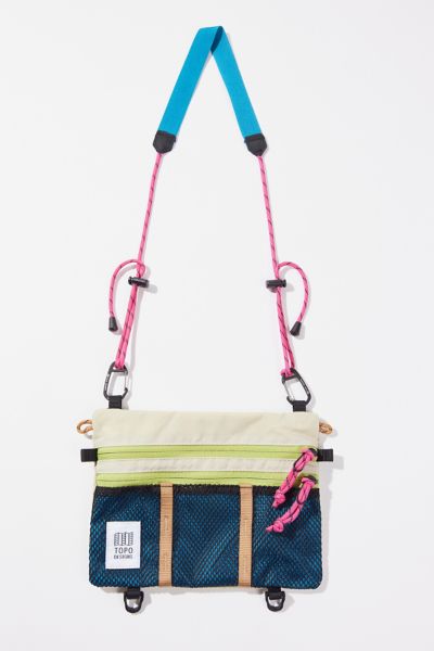 Topo Designs Mountain Accessory Shoulder Bag In Bone White + Blue