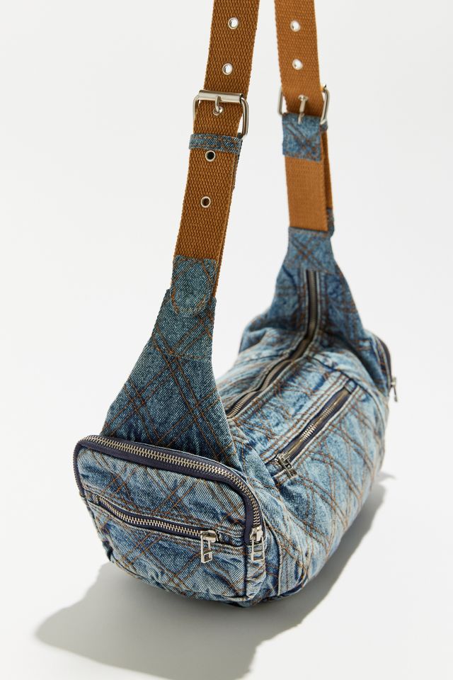 【U LAN】incision round denim shoulder bag incision round denim shoulder bag - ULAN | 60% - Asian