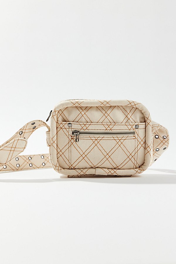 Urban Outfitters Dakota Denim Crossbody Bag In Cream