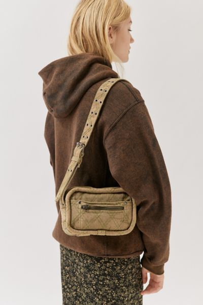 Urban Outfitters Dakota Denim Crossbody Bag In Olive