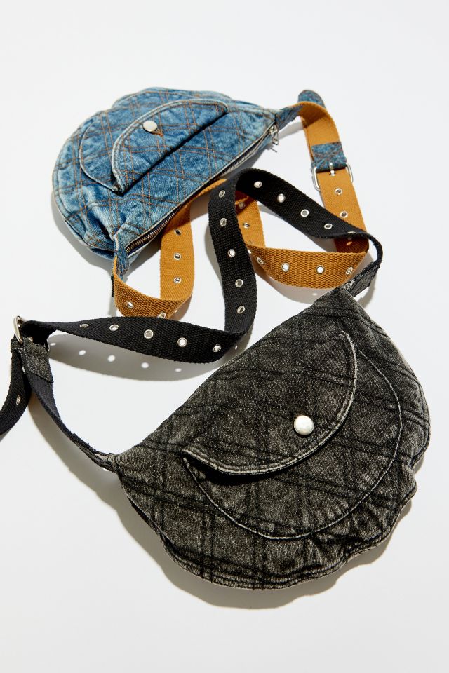 Quilted Denim Sling Bag #1