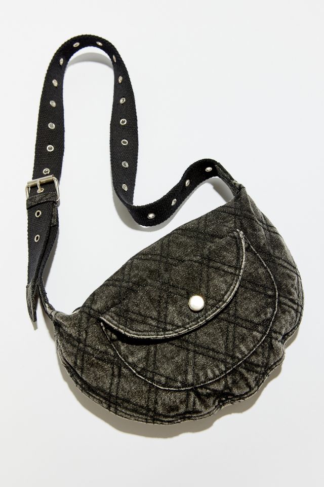 Quilted Denim Sling Bag #3