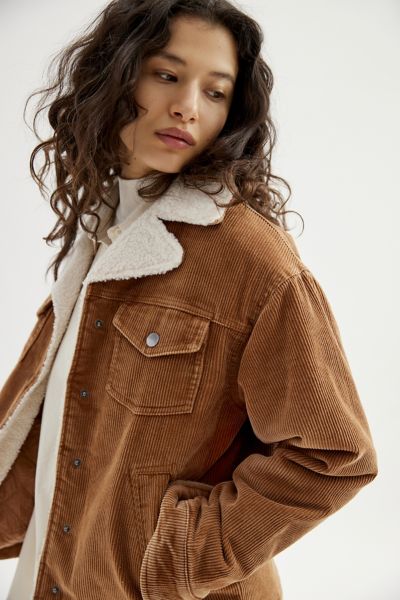 Urban Outfitters UO Melanie Corduroy Sherpa Jacket | Square One