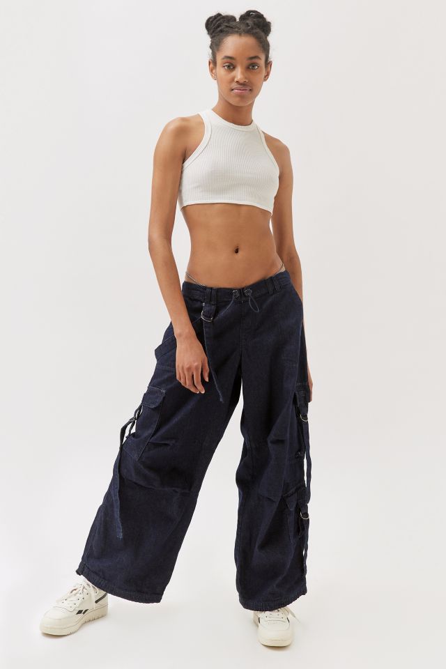 BDG Urban Outfitters Strappy Denim Womens Cargo Pants